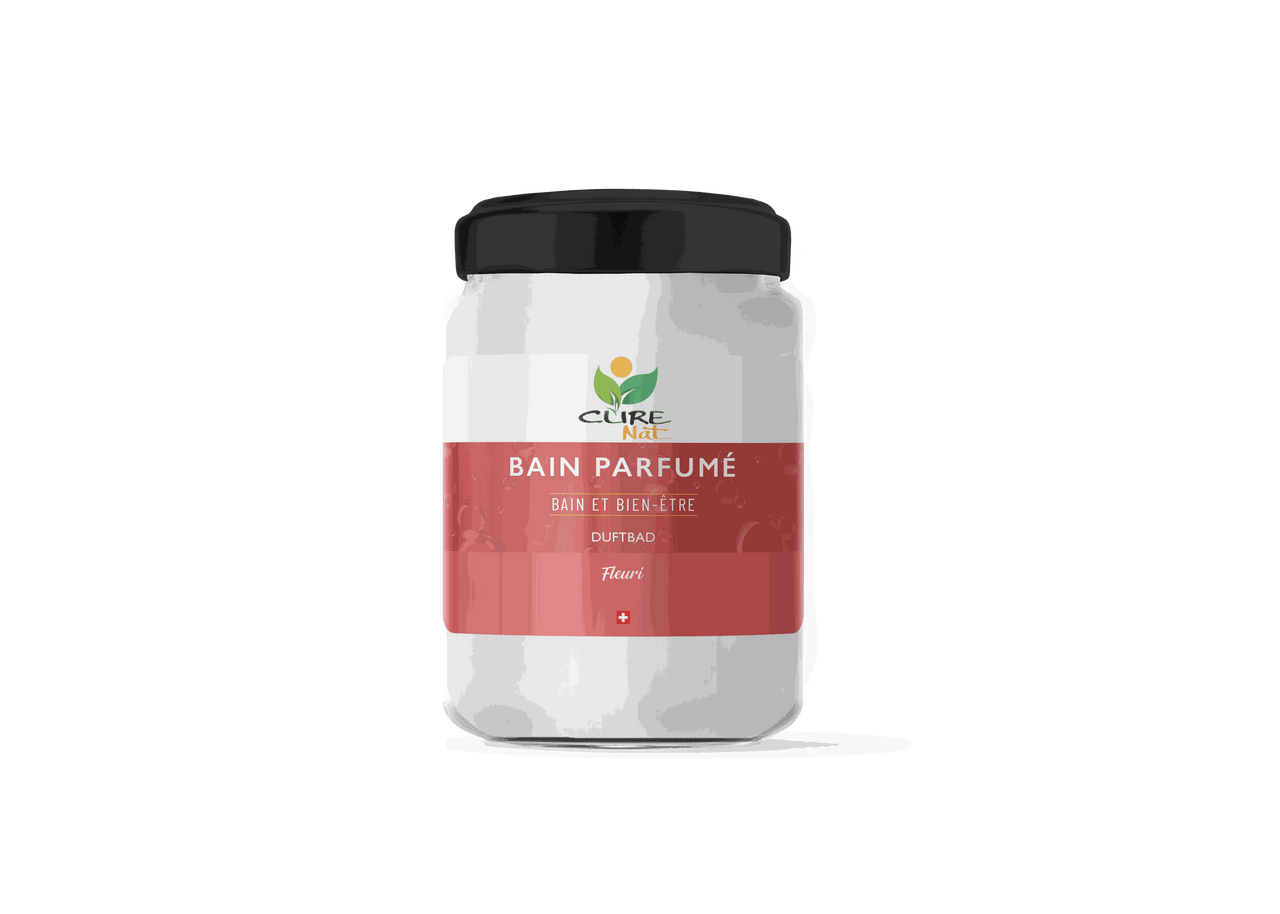 Ingrédients naturels Bain Parfumé Fleuri au Géranium Rosat