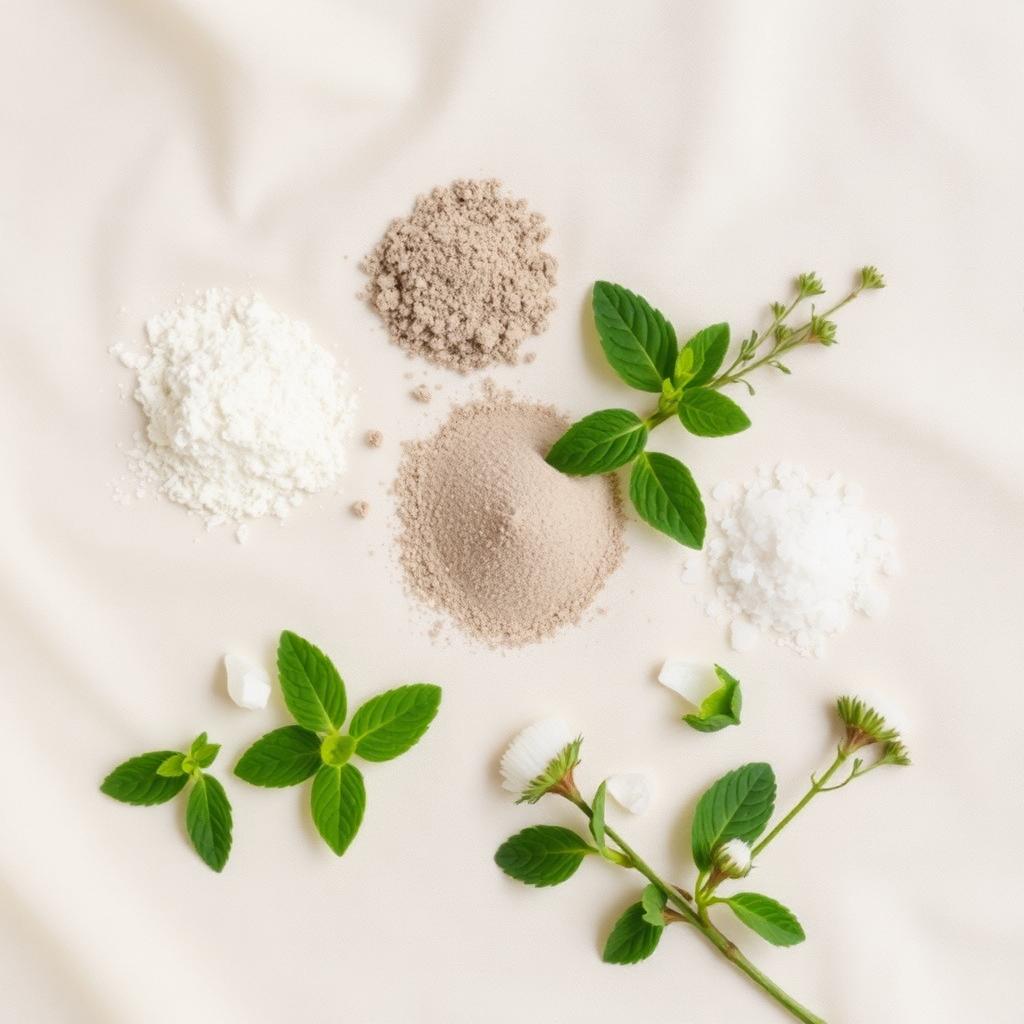 Ingrédients naturels Poudre de Dentifrice Menthe Poivrée
