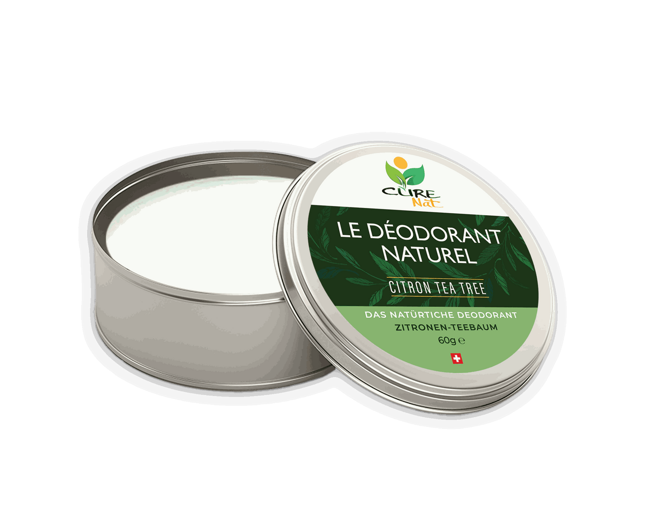 Ingrédients naturels Déodorant Citron Tea-Tree