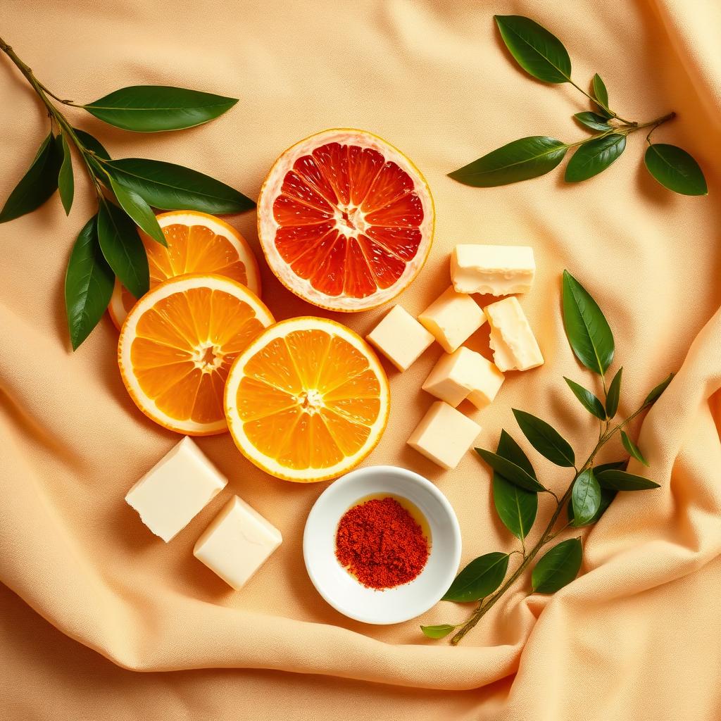 Ingrédients naturels Savon Naturel Orange & Grapefruit
